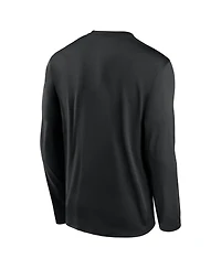 Nike Men's Black Pittsburgh Steelers Primetime Legend Icon Performance Long Sleeve T-Shirt