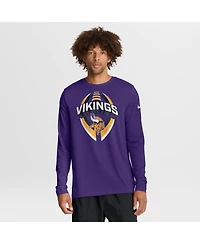 Nike Men's Purple Minnesota Vikings Primetime Legend Icon Performance Long Sleeve T-Shirt