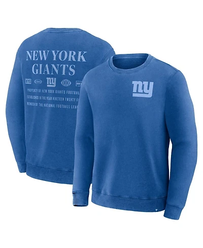 Fanatics Men's Royal New York Giants Deep Route Pullover Sweatshirt