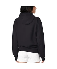 G-iii 4Her by Carl Banks Women's Black Detroit Lions Flowers Team Logo Graphic Fleece Pullover Hoodie