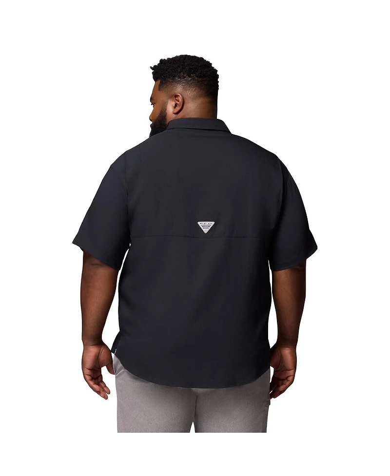 Columbia Men's Black Alabama Crimson Tide Big Tall Tamiami Omni-Shade Button-Down Shirt