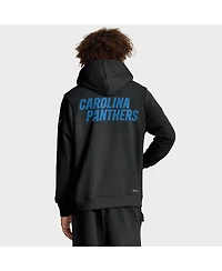 Nike Men's Black Carolina Panthers Sideline Standard Issue Initial Home Dri-fit Hoodie