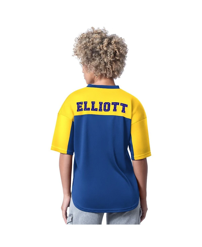 G-iii 4Her by Carl Banks Women's Royal Chase Elliott Key Plan Ii V-Neck T-Shirt