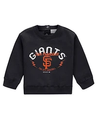 Wear by Erin Andrews Newborn 2-Piece Black San Francisco Giants Fleece Crewneck and Pants Set