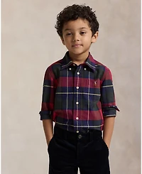 Polo Ralph Lauren Boys 2-7 Plaid Oxford Shirt