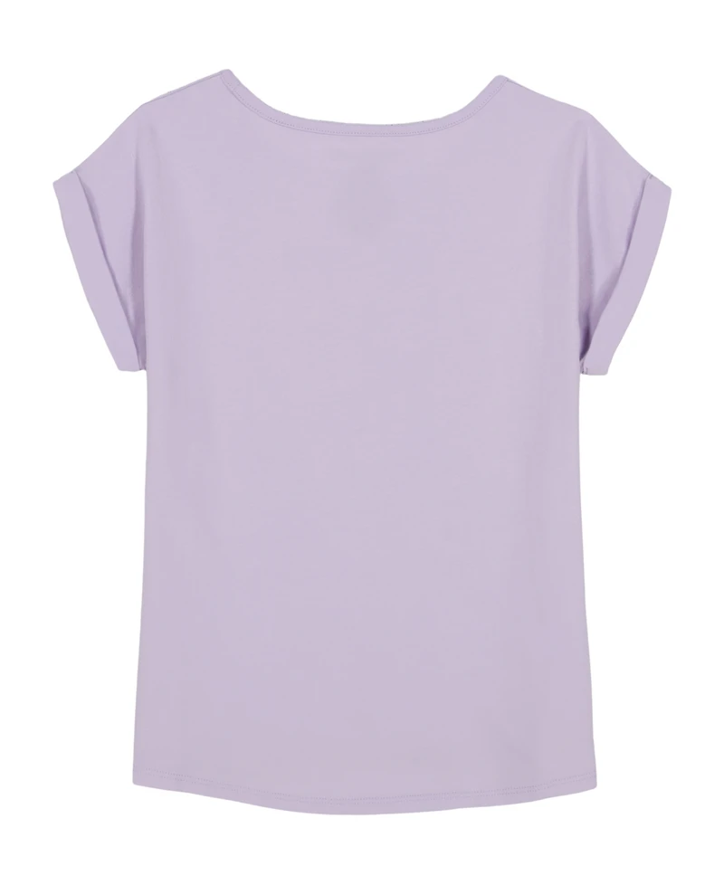 Calvin Klein Girls 7-16 City Round Neck High-Low Hem T-Shirt