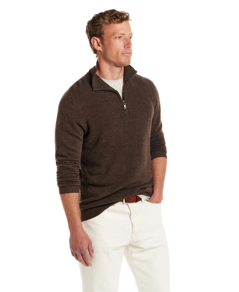 Weatherproof Vintage Men's Textured Quarter-Zip Sweater