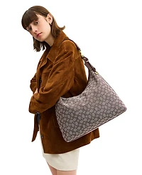 Coach Juliet Large Signature Jacquard Shoulder Bag 38
