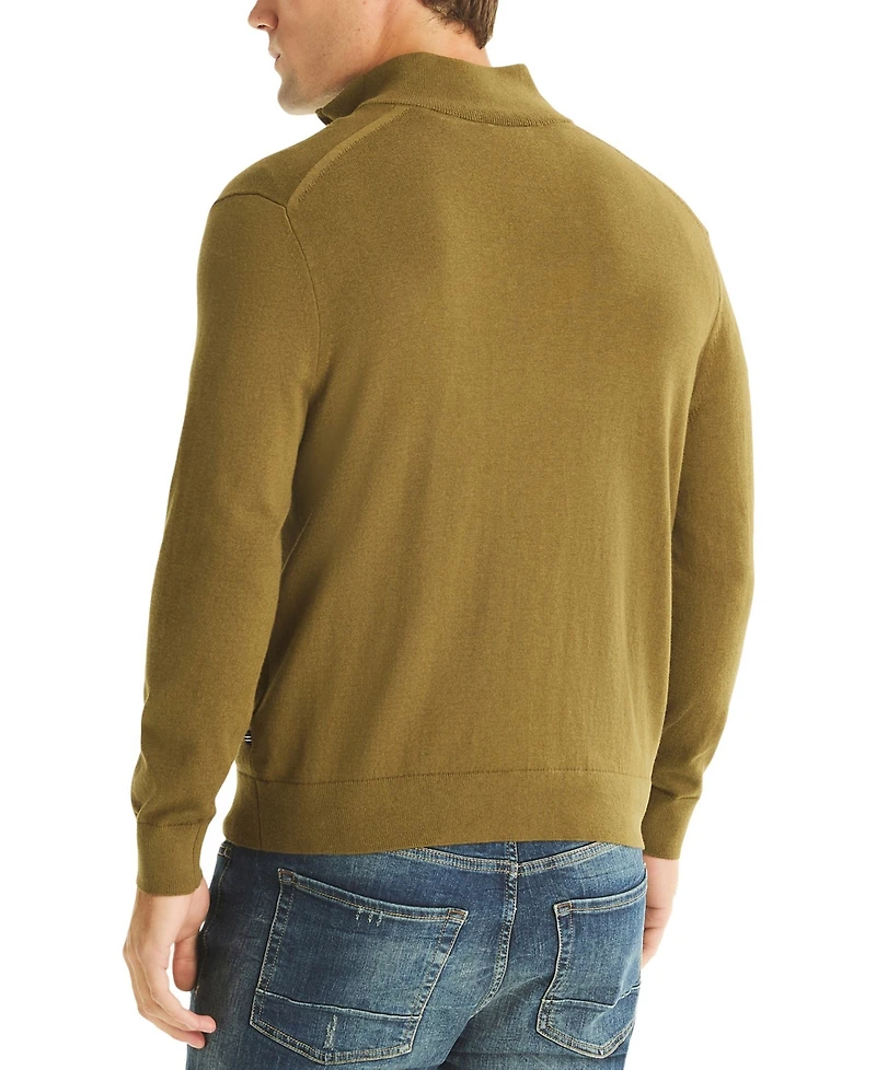 Nautica Men's Performance Quarter-Zip Sweater