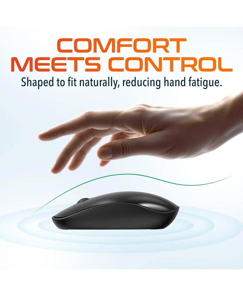 Delton S15 Wireless Mouse, Noiseless, 2.4GHz Connection (DMS15-wb)