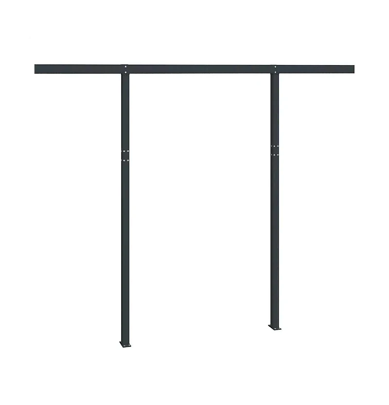 Awning Post Set Anthracite Iron 118.1x96.5 in