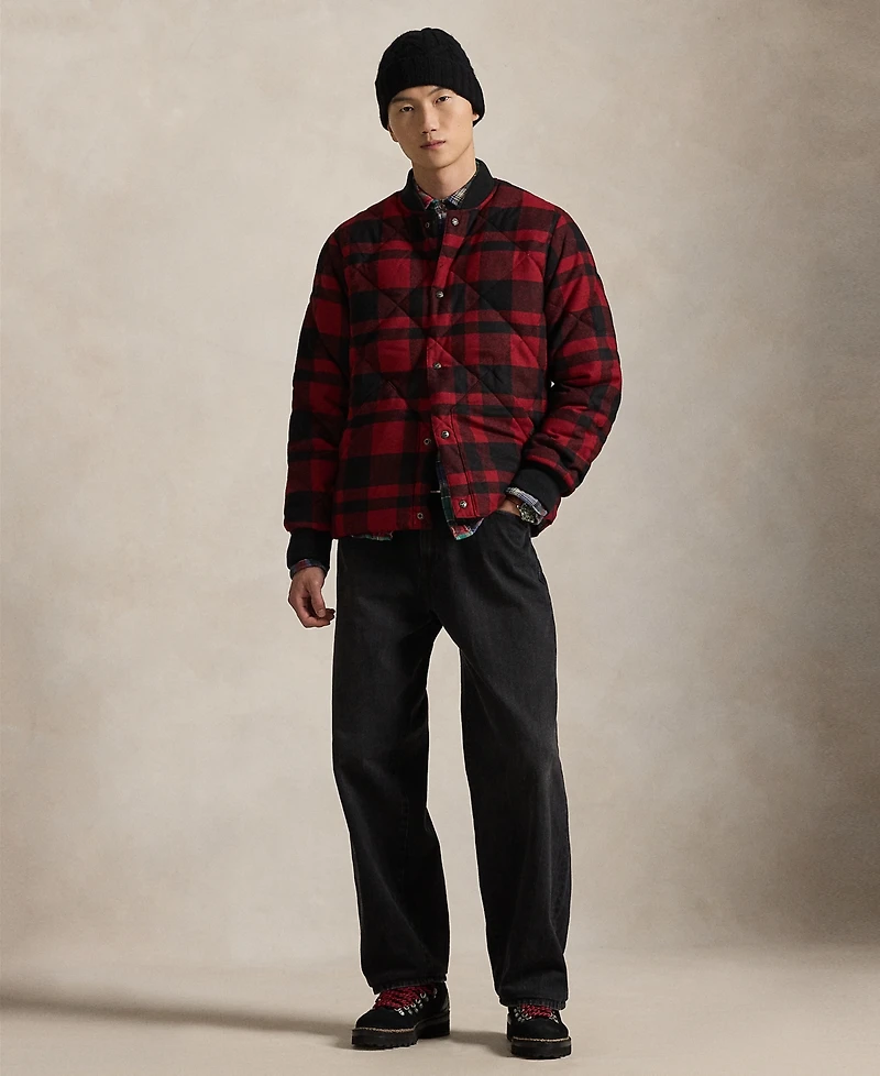 Polo Ralph Lauren Men's Baseball Collar Buffalo Check Jacket