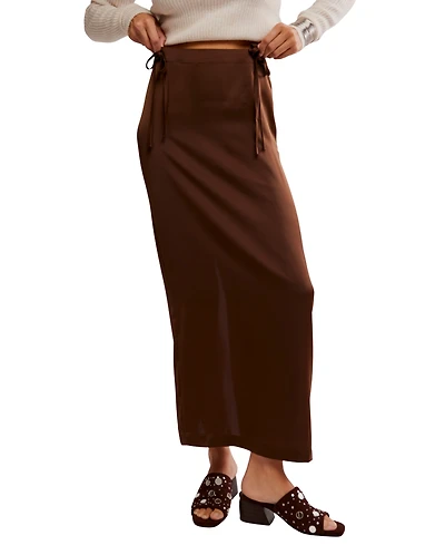 Free People Women's Rosetto Column Midi Skirt