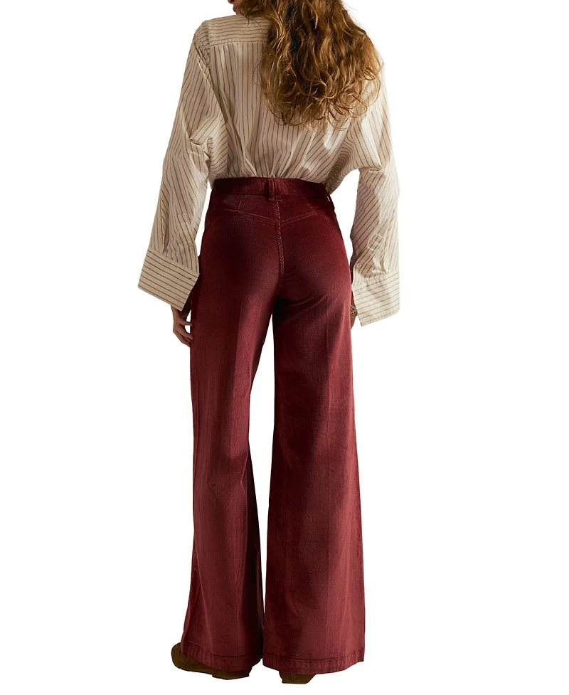 Free People Women's Kellee Ultra Wide Leg High Rise Jeans