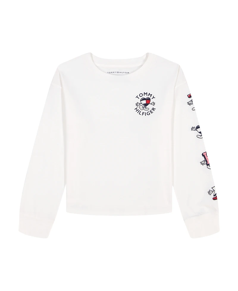 Tommy Hilfiger Girls 7-16 Mascot Long Sleeve T-Shirt