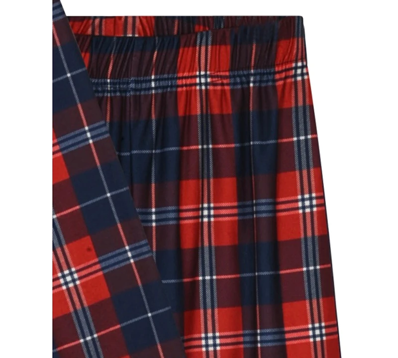 Max & Olivia Boys 4-20 2-Piece Plaid Pajama Shirt and Pants Set
