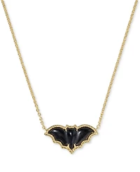 Kendra Scott Obsidian 14K Gold Over Brass Bat Pendant Necklace
