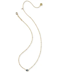 Kendra Scott Mini Eye Magnesite and Cubic Zirconia in 14K Gold Over Brass Necklace