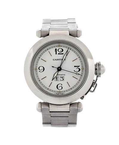 Pre-Owned Cartier Pasha C Big Date Automatic Watch in Stainless Steel 35mm