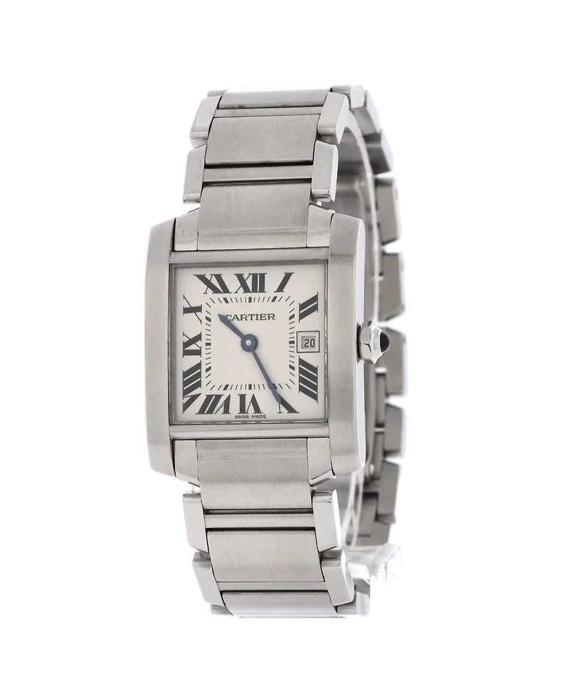 Pre-Owned Cartier Tank Francaise Quartz Watch in Stainless Steel 25mm