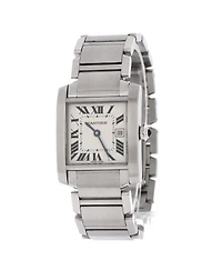 Pre-Owned Cartier Tank Francaise Quartz Watch in Stainless Steel 25mm