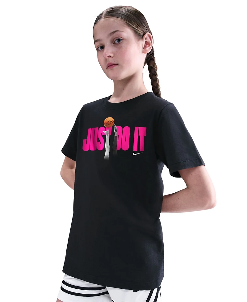 Nike Boys and Girls S-xl Calling Basketball Crewneck T-Shirt