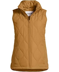 Lands' End Plus FeatherFree Onion Quilted Insulated Vest