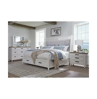 Parker House Furniture Parker House Americana Modern Bedroom 3 Drawer Nightstand with Charging Station