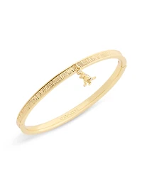 Coach Gold Plated Rexy Charm Bangle Bracelets