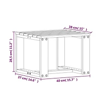 Garden Lounge Set Natural Solid Douglas Fir wood Medium Durable