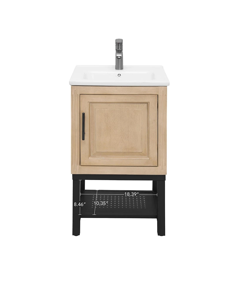 Small Bathroom Vanity with Sink Hot and Cold Bathroom Cabinet Bathroom Storage Organizer