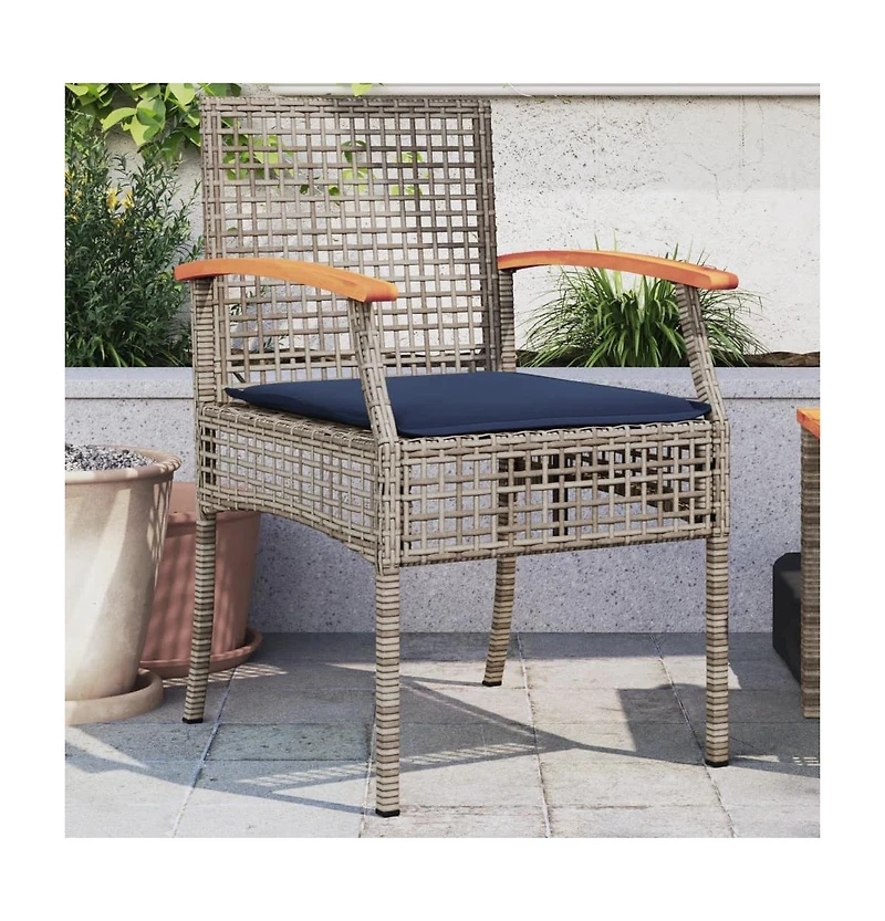 Garden Chair Grey and brown