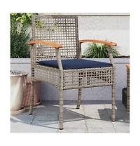 Garden Chair Grey and brown