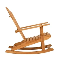 Garden Rocking Adirondack Chair Teak Solid teak wood Medium
