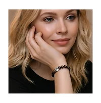 PawZee Tiger's Eye Paw Print Charm Bracelet