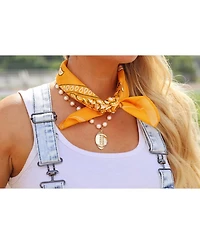 Freshwater Pearl Necklace With Gold Plated Football Charm