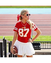 14k Gold Plated Chain Football Charm Necklace
