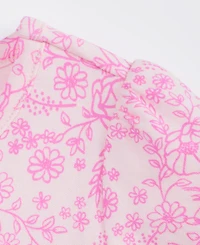 First Impressions Baby Girls Linear Flowers Printed Dress, Macy's Exclusive