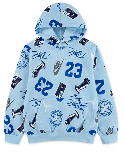 Jordan Boys 8-18 Street Champ Printed Pull On Hoodie