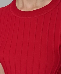 Karl Lagerfeld Paris Women's Short Sleeve Sweater Knit Top