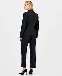 Le Suit Women's Notch-Lapel Mid-Rise Pantsuit