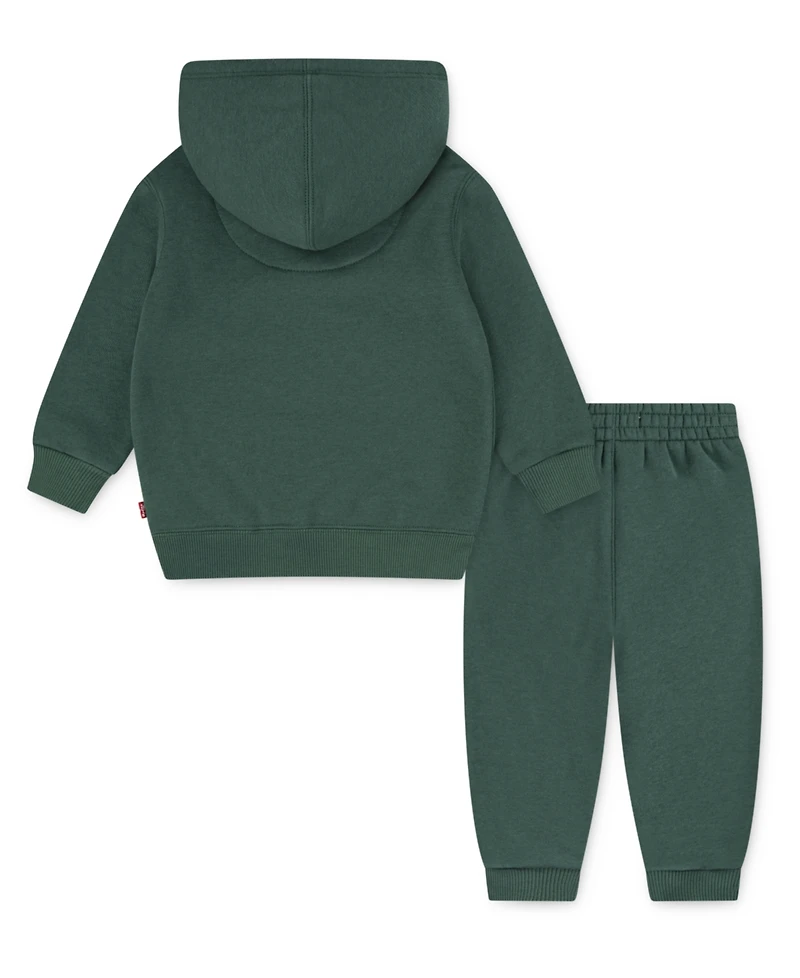Levi's Baby Boys Bear Applique Hoodie and Joggers Set