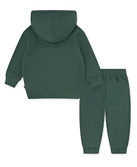 Levi's Baby Boys Bear Applique Hoodie and Joggers Set