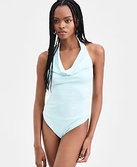 Bar Iii Women's Second Skin Halter Bodysuit, Macy's Exclusive