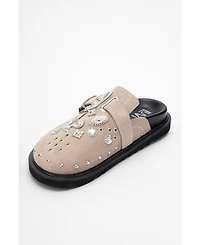 Forever & Always Shoes Maril Leather Buckle Sandal (Women)