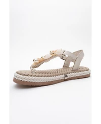 Forever & Always Shoes Lely Leather Thong Sandal (Women)