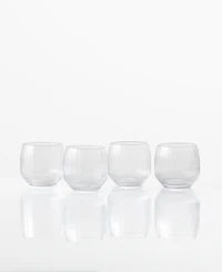Fortessa Estiva Textured Double Old-Fashioned Glasses, Set of 4