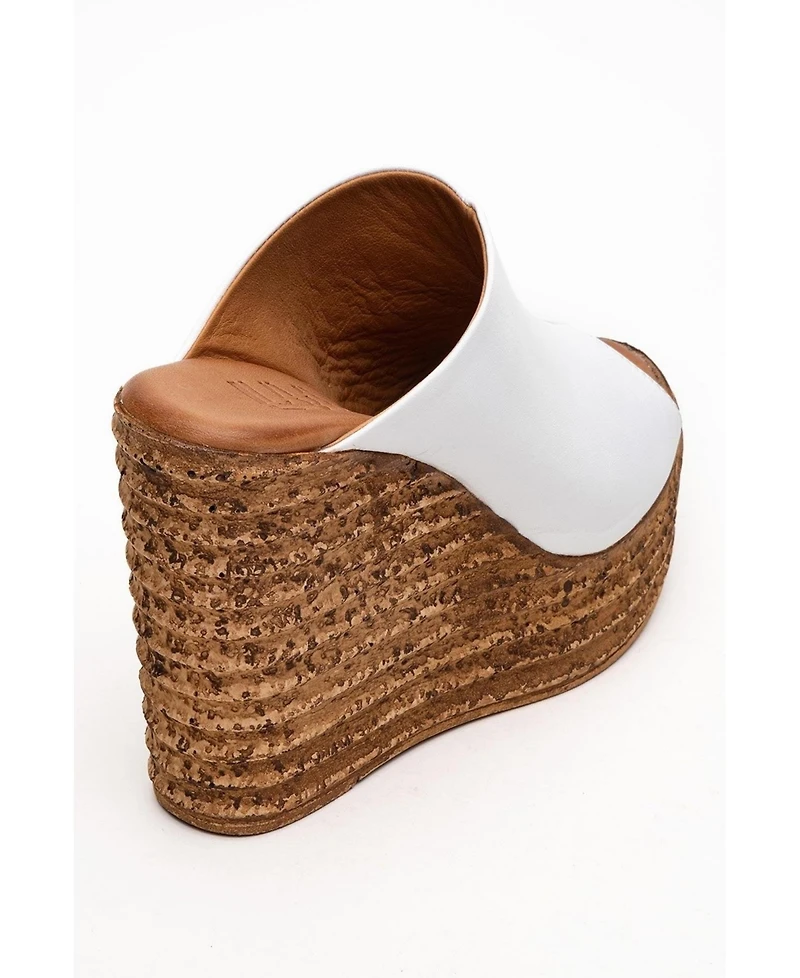 Forever & Always Shoes Nelly Leather Platform Sandal (Women)