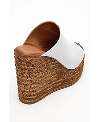 Forever & Always Shoes Nelly Leather Platform Sandal (Women)