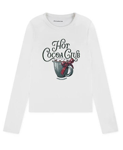 abercrombie kids Girls 5-18 Hot Cocoa Club Long Sleeve T-Shirt